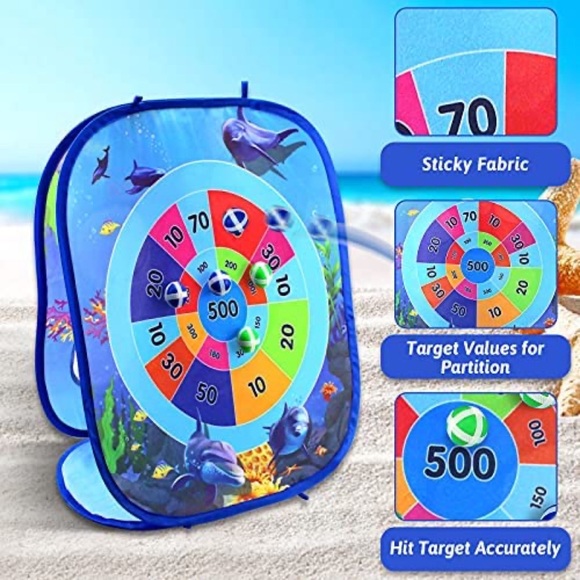 Toys 3 In 1 Bean Bag Portable Toss Game For Kids Indoor Outdoor